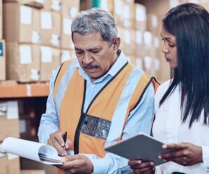 woman reviewing financial data for inventory manager
