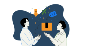 two people holding sales to reduce inventory costs