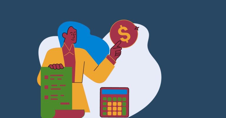 woman reviews the cash flow statement and points to a dollar sign