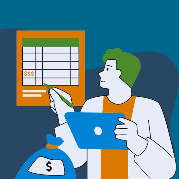 Accountant reconciles the balance sheet after P&L