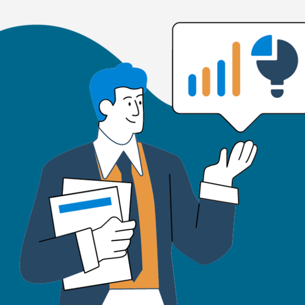 controller points to chart and financial reports
