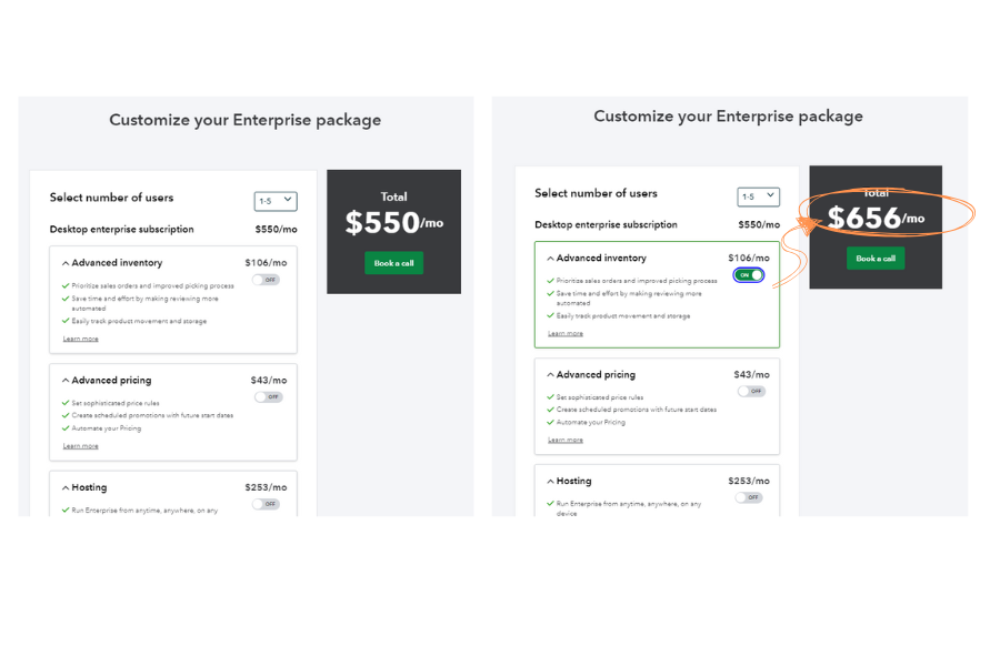 NetSuite vs QuickBooks: Pricing for QBO Enterprise